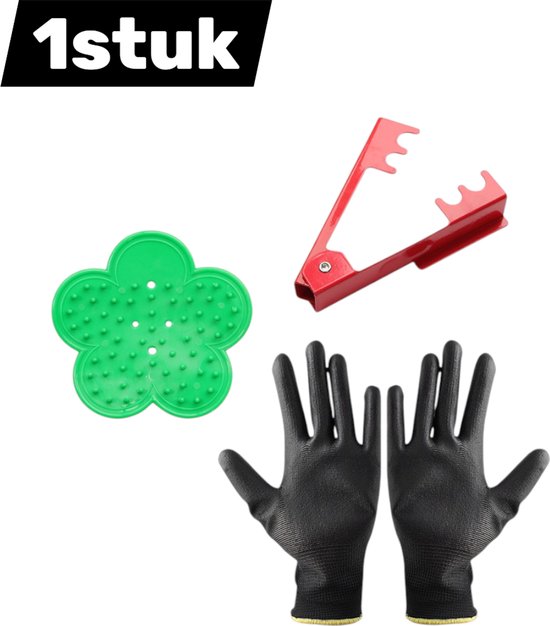 1 artikel - Doornverwijderaar - Rozendoornverwijderaar - Doorntang - Geschikt voor thuisbloemen, bloemisten - Rood van Merkloos	