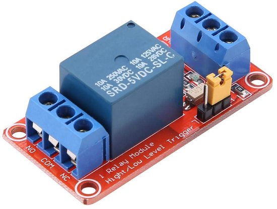 1-kanaals optokoppelaar relaismodule - high- en low-trigger - 5V/12V/24V - uitbreidingplaat relaiskaart - 12V relais van Merkloos	