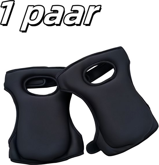 1 paar - Kniebeschermers - Tuinieren - Spons Elastisch - Verstelbaar - Zacht en comfortabel - Zwart van Kinzo Garden