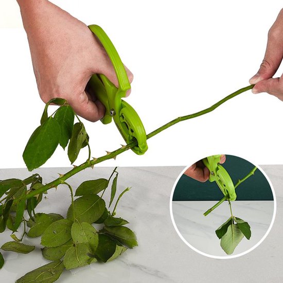 1 stuk, bloemenschaar, 2-in-1 bloemenschaar, roestvrijstalen tuinschaar, rozenstekelschaar, geschikt voor bloemisten.
