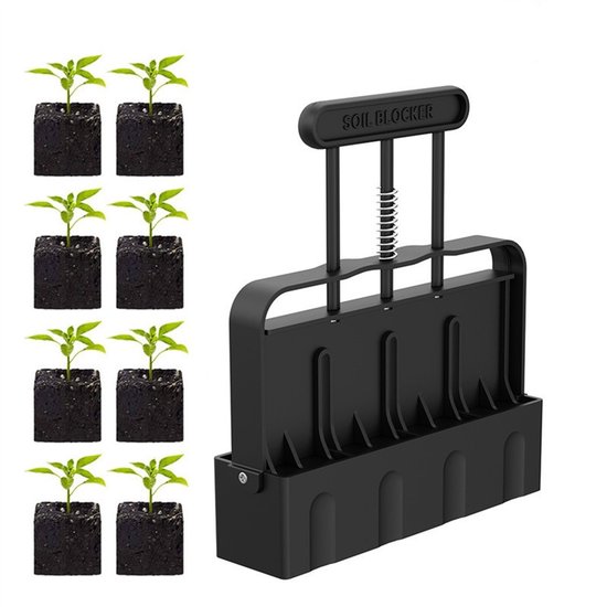 1 Stuk, Bodem Blok Maken Set-Tuinieren Bodem Blok Maker, Zaad Entry Tool, Geschikt Voor Tuin Zaailingen, Snijden