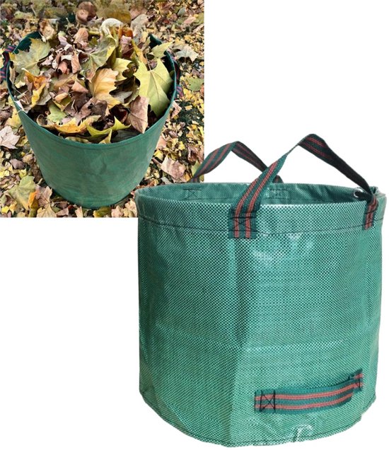 1 stuk - Tuinafvalzak - met handvat - bladverzamelzak - stofzak - 45,72*76,2 cm - geschikt voor het verzamelen van gevallen bladeren, tuinafval, vuilnis, snoeiafval, grasmaaisel, onkruid en andere tuinspullen - milieuvriendelijk