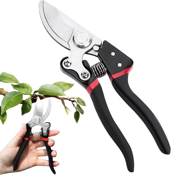 1 stuk Tuinsnoeischaar - scherp, duurzaam en soepel snoeien - bonsai snoeigereedschap - takkenschaar voor planten - 30*5*5cm - geschikt voor het snoeien van boomgaardbonsai - zwart. van Merkloos	