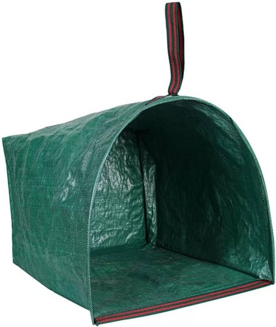 1 tuinafvalzak - 105 × 56 × 43 cm - opvouwbaar - verpakkingsafmetingen 22 × 30 × 4,5 cm - Tuinafvalzak - bladzak voor tuinafval en grasmaaisel, opvouwbare prullenbak voor feestjes, wasgoed en kamperen - donkergroen van Vounot