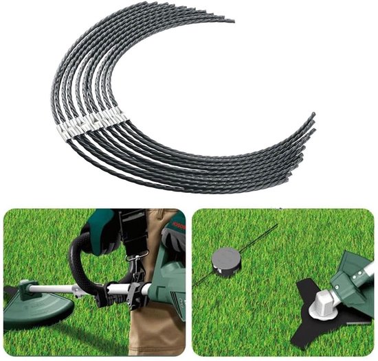 10-delige set - Maaidraad - Geschikt voor Bosch AFS23-27 Maaidraad F016800431 (37 cm x 3,5 mm) van Merkloos	