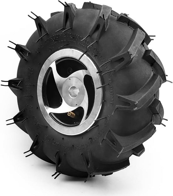 10 Inch Offroad Landbouwband 3.50-4 met 17mm Asgat voor Kruiwagen en Elektrische Grasmaaier van Merkloos	