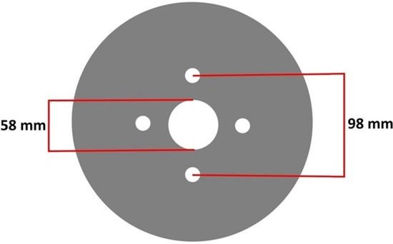 10 Inch Velg voor Aanhanger met 4.00/4.50-10 Banden - Aansluittype Fiat