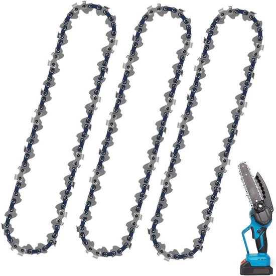 10 inch zaagkettingen - 3-pack kettingzaagketting - 37/40 aandrijflinks - 1/4 inch LP - 1.1mm terugslagarmketting - kettinglengte 18.5/30.5 cm van TROPHY.