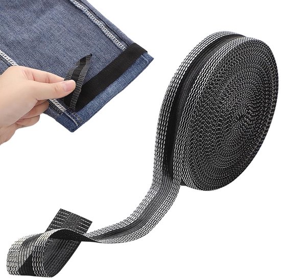 10 m zoomband om op te strijken - zelfklevende zoomband voor gordijnen - kleding - opstrijken - plakband - zoomband voor broeken - stoffen - kleding - zomen - jeans - rokken van Merkloos	