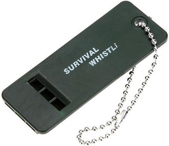 10 PCS Outdoor Portable Multi-audio Survival Whistle(Army Green) van Merkloos	