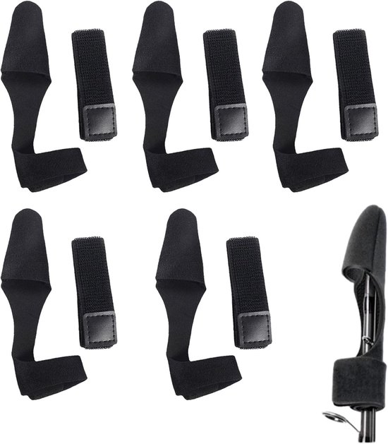 10 Pcs Vissen Ties - Hengel Set - Hengelbanden - Antislip - Verstelbare Velcro Bandjes - Hengelhouder - Vissen Accessoires voor Het Binden van Hengels en Werpbeveiliging van Merkloos	