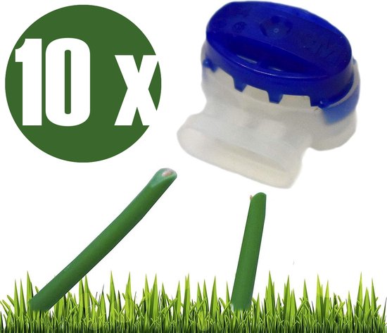 10 st. Draad verbinders voor perimeterdraad - Universeel - Gel connector - Robotmaaier - Reparatieset van Verdere