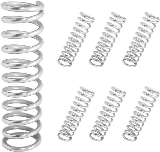 10 stuks drukveren - roestvrijstalen spiraalveren - 304 stalen veer - 1,2 x 10 x 90 mm veer - drukveer voor vervanging en reparatie - kwaliteitsmateriaal van Wokkol
