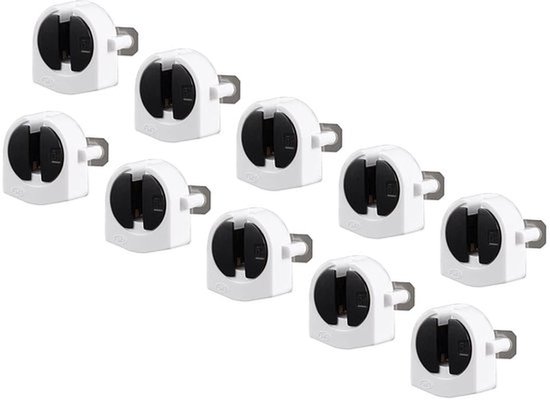10 stuks fluorescerende lichthouders - T5-lamp - stopcontact - G5-basis - niet-gewonden - reserveonderdelen - geweldig voor thuis en kantoor - wit - 2A AC 500V