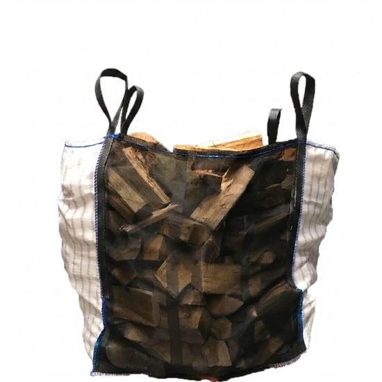 10 stuks | Geventileerde Big Bag 100x100x100cm | 1000KG | Geventileerd net | PP-weefsel | 4 heflussen
