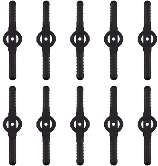 10 stuks grastrimmer-kopmessen vervangen kunststof reservemessen vervangen kunststof snijmessen van Merkloos	