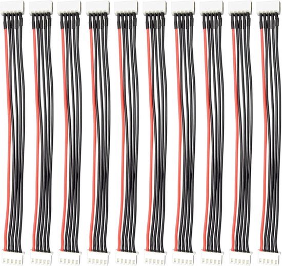 10 stuks JST-XH 4S verlengkabel 20 cm 22 AWG