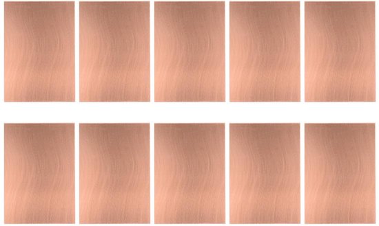 10 stuks PCB gecoate papieren kaarten - enkelzijdige printplaten - bruin - 70 mm x 100 mm x 1,5 mm - elektronica onderdelen van Merkloos	