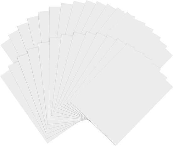 10 vellen plastic - retractabel - printbaar - transparant - voor knutselen - hittekrimpbaar - A4 - voor sieraden - hangers van Merkloos	