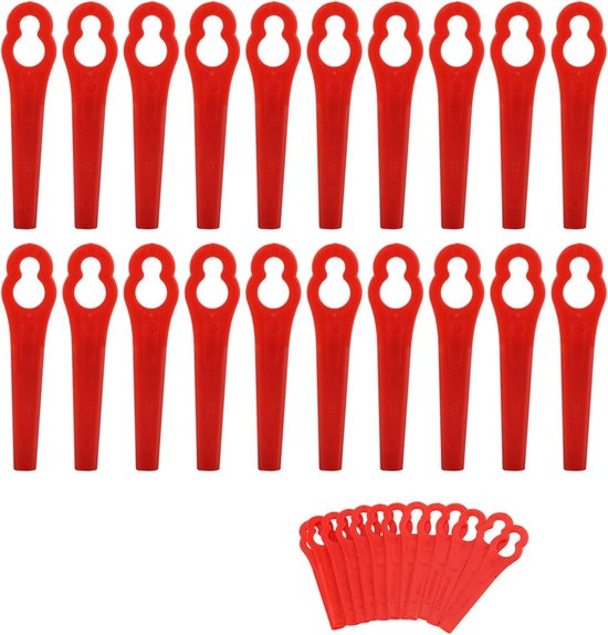 100-Delige grastrimmer - kunststof messen - vervangende messen - kunststof vervangende messen - accessoires voor grasmaaiers - voor grastrimmers - kunststof messenset