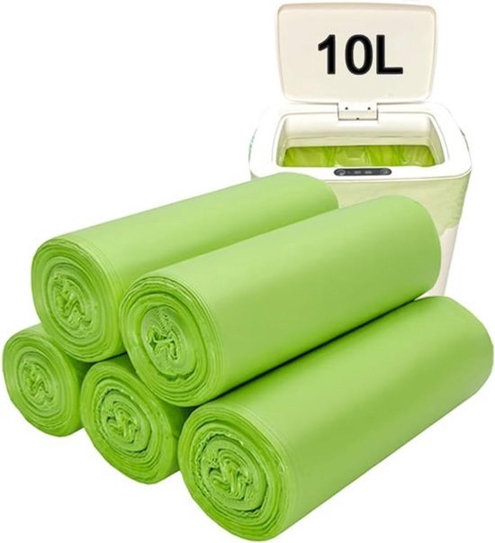 100 Stuks 10L Composteerbare Vuilniszakken voor Voedselafval