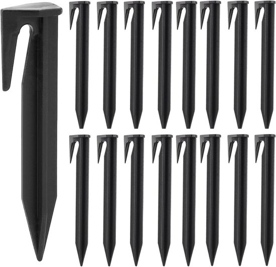 100 stuks haringen voor robotmaaier en begrenzingskabels - accessoires voor grasmaaiers - Installatie kabel grondpennen voor robotmaaiers universeel - Draadpinnen - Duurzaam en weerbestendig - Geschikt Voor kamperen in tenten - zwart van Merkloos	