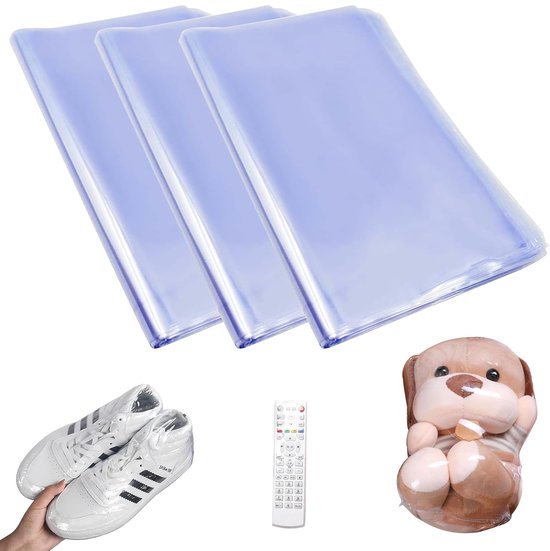 100 stuks transparante krimpfoliezakken 28 x 40cm - PVC krimpfoliewrapfilm - krimpfoliezakjes voor zeep - badbommen - badparels verpakking - DIY-handwerk. van Merkloos	