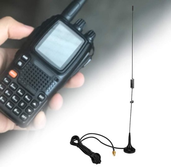 106UV SMA Female - VHF/UHF Auto Magnetische Antenne - Gaming Toetsenbord K50 - Dual Band Toetsenbord Roze - Songway UV-5R