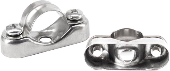 (10pcs) 25-27mm Wall Mounted Hose Clamp Pipe Bracket 304 Stainless Steel Pipe Belts van Merkloos	