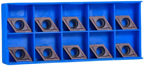 10pcs CNC Carbide Blade, DCMT11T304 VP15TF Carbide Turning Inserts, CNC Carbide Tips Inserts Blade Cutter, for Lathe Turning Tools van DenZoe