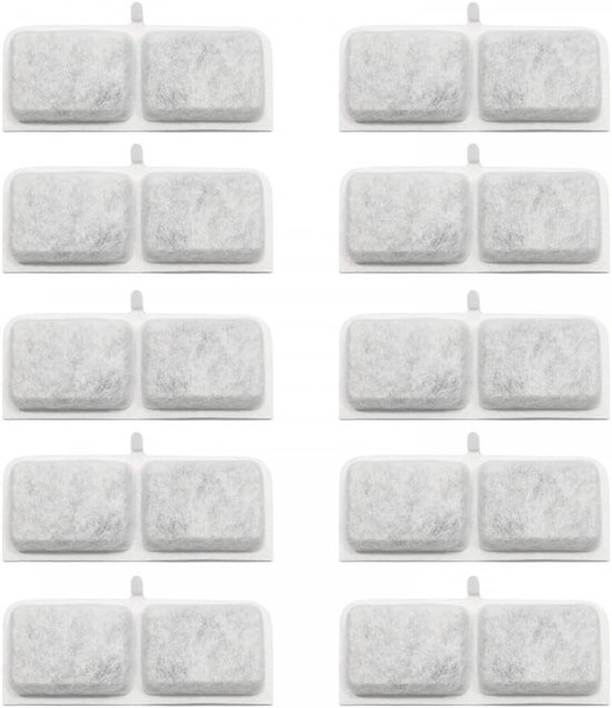 10Pcs Kat Fontein Filters - Vervanging Filter Actieve Koolfilter - 3 Filter Systemen Voor Honden Kat Bloem Fontein van PETKIT