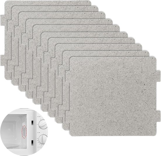 10Pcs Microwave Waveguide Cover Replacement - Universele Mica Vellen voor Magnetron - Reparatieonderdeel voor Keuken Thuis Kantoor Restaurant 4.7x3.9inch van Merkloos	