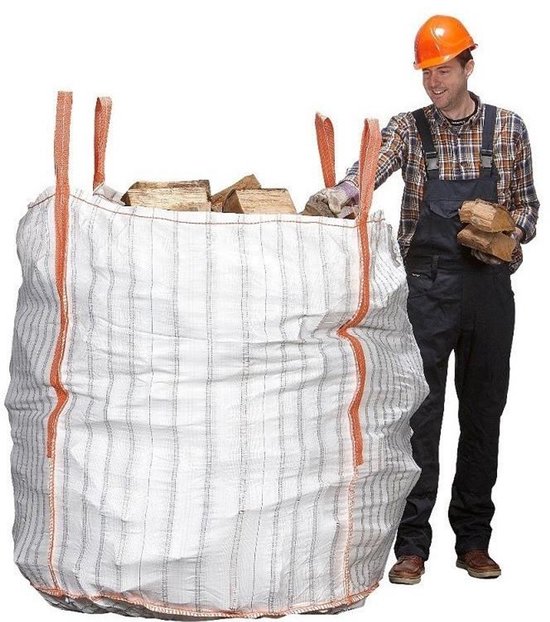 10x | Big Bag voor hout 90x90x110 cm | 1500KG van Ferrox