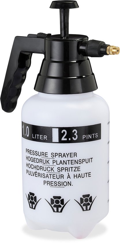 10x drukspruit 1 l - plantenspuit - onkruidspuit - druksproeier - handspuit tuin