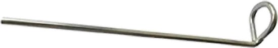 10x grondpennen/tentharingen metaal met gesloten oog 20 cm - Rotspennen van 10x