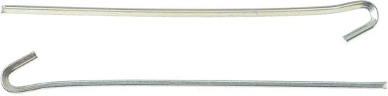 10x grondpennen/tentharingen metaal met open oog 23 cm - Rotspennen - Spijkerharing van 10x