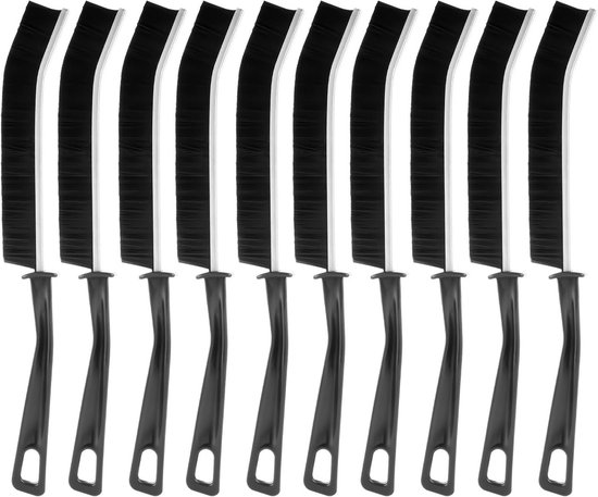 10x Harde Voegenborstel Set - Hoek- en Spleetreiniging voor Keuken, Toilet en Vensterbank van Merkloos	