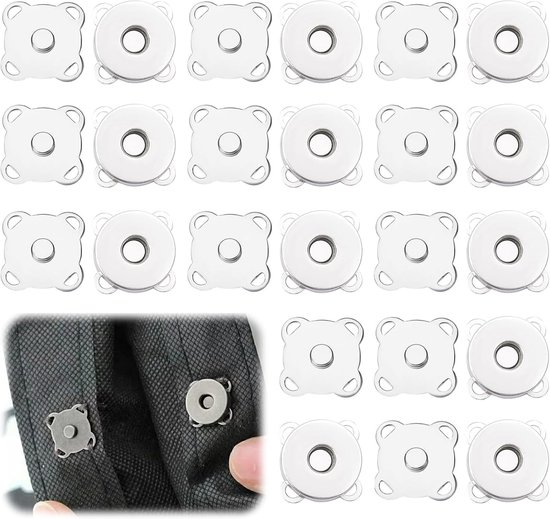 12 Pairs Magnetische Klemmen - Magnetische Knoppen voor Naaiwerk - Magnetische Knoppen voor Tasjes - Magnetische Drukknop voor Naaiwerk - Portemonnees - Handtassen - DIY Kleding van Merkloos	