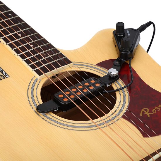 12 Sound Hole Magnetische Pickup - Kussen Bescherming - Comfortabele Praktische Gitaar Transducer - Geschikt voor Akoestische Gitaar - Geluidskwaliteit Verbeteren van Merkloos	