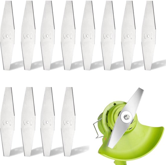 12 Stuks - Grastrimmers Reservemes - 15cm Algemeen - Grastrimmer - Bosmaaier - Reservemessen - Reservemesjes - Metalen Grastrimmer - Accessoires - Messen - Mesjes - Geschikt Voor Alle Gangbare Grasmaaiers, Bosmaaiers En Bosmaaiers (24V/36V-Modellen) van Merkloos	