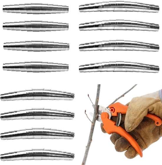 12 stuks roestvrijstalen veren voor tuinschaar - 6 cm, 7 cm, 8 cm - reserveveer voor snoeischaar voor verbeterde snijprestaties van Merkloos	