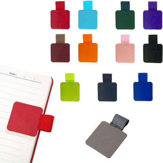 12 Stuks Zelfklevende Penlus - Kleurige Penlus voor Notitieboek - Kalender - Clipboard - Verpakking van 12 van Merkloos	