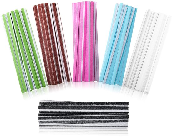 120 Stukjes Schuurstokken - Lined Schuurstaven voor Modellen - Houtbewerking - Hobby's - Ambachten - Gemengd Korrels - 80 - 100 - 120 - 180 - 240 - 320 van Yolark