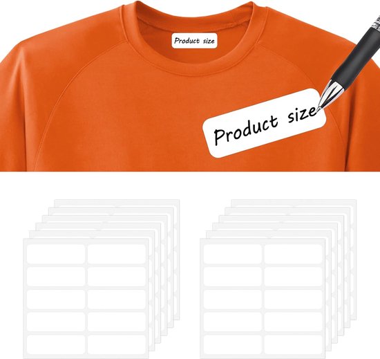 120st Strijkvrije Kledinglabels, Zelfklevend Naamlabels Gepersonaliseerd Stoffen Naamlabels voor Kinderen School Verpleeghuis Dagopvangkamp Stoffen etiketten (Wit) van Merkloos	