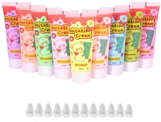 12pcs simulatie - nep - slagroom van Merkloos	