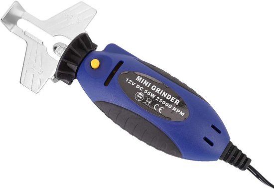 12V Elektrische kettingzaag slijper - 25000RPM - met krokodillenklem - geschikt voor Dremel - Stihl - Oregon geschikt voor OEM zaagkettingen van Merkloos	