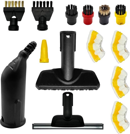 14-delige accessoireset voor stoomreiniger - geschikt voor diverse taken - 14 stuks