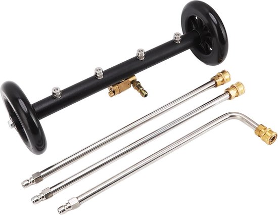 16 Inch Dubbele Functie Hogedrukreiniger Waterbezem - Autowasstraat Oppervlaktereiniger 4000 PSI van Muttoni.