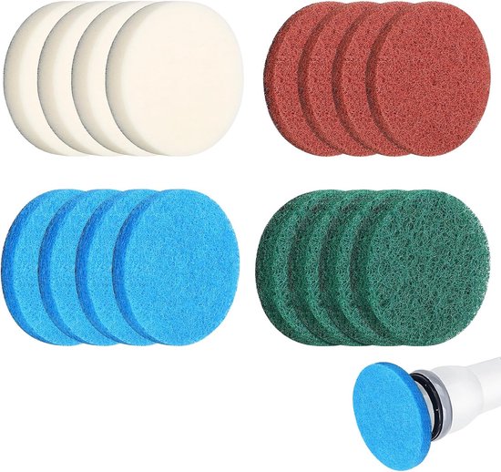 16 Stuks Reinigingspads Set - Elektrische Reinigingsborstels - Reinigingshulpstukken Compatibel met Bosch Home Garden 6033 van Merkloos	