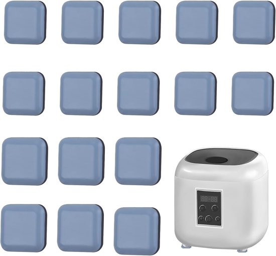 16pcs Vierkante Keukenapparaat Glijders - 2 Maten Meubels Glijders voor Countertop Koffiemakers - Air Fryers - Drukkokers van Merkloos	